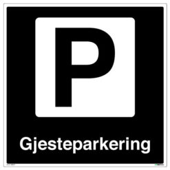 Gjesteparkering 500 x 500 - Privatrettslig skilt