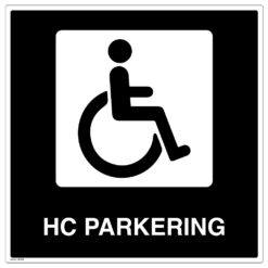 Handikap parkering - Privatrettslig skilt