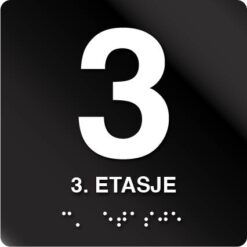 3 etasje taktile skilt