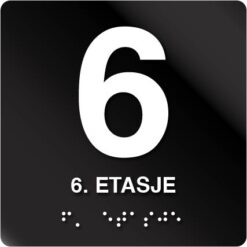 6 etasje taktile skilt