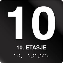 10 etasje taktile skilt