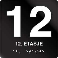 12 etasje taktile skilt