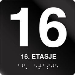 16 etasje taktile skilt