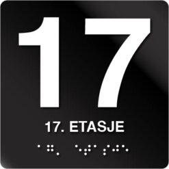 17 etasje taktile skilt