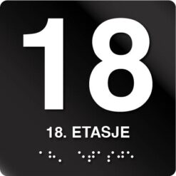 18 etasje taktile skilt