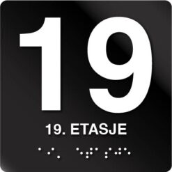 19 etasje taktile skilt