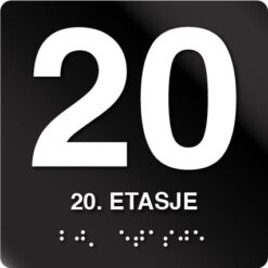 20 etasje taktile skilt