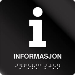 I Informasjon taktilt skilt