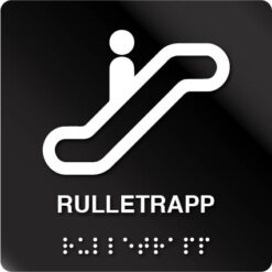 Rulletrapp taktilt skilt