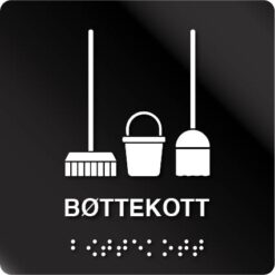 Bøttekott taktile skilt