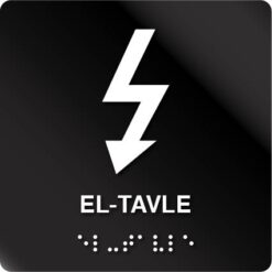 EL-Tavle taktil skilt