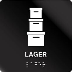 Lager taktilt skilt