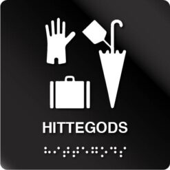 Hittegods taktile skilt