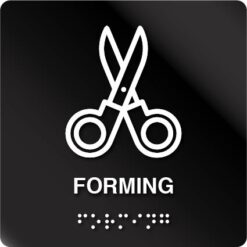 Forming taktilt skilt