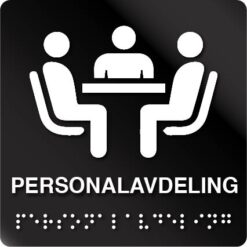 Personalavdeling taktile skilt