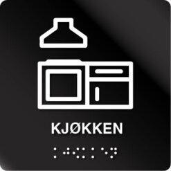 Kjøkken taktile skilt