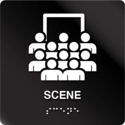 Scene taktile skilt